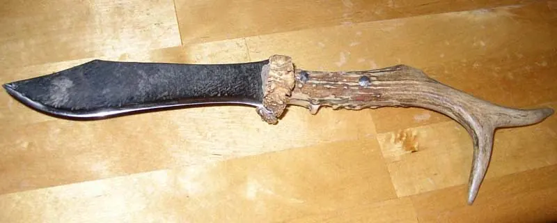 Replacement for an antler-handled knife, finished project
