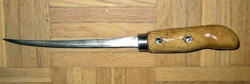 An early filleting knife, finished project