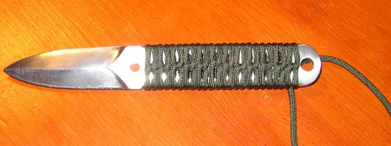 An early wrapped knife, finished project