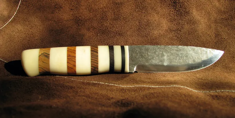 Tagua-handled knife, finished project