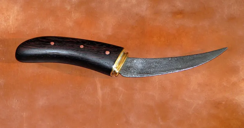 An early curved knife, finished project