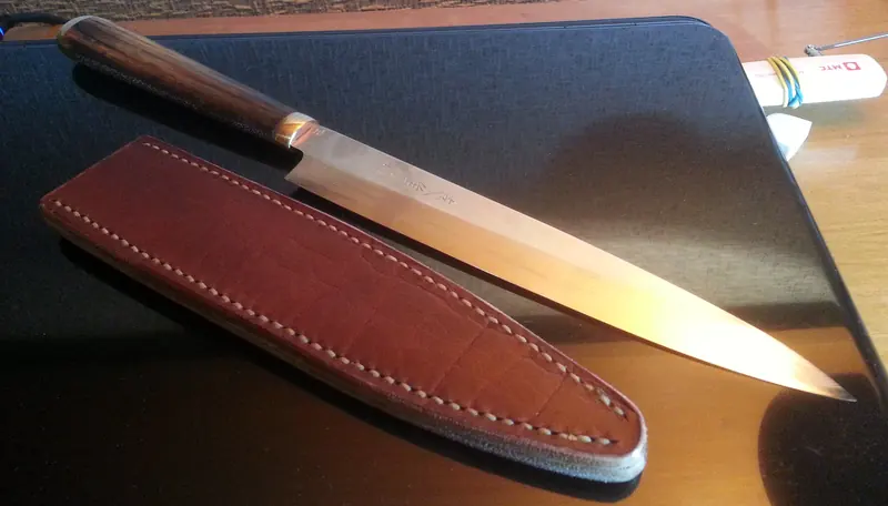 Sergei’s sashimi knife, finished project
