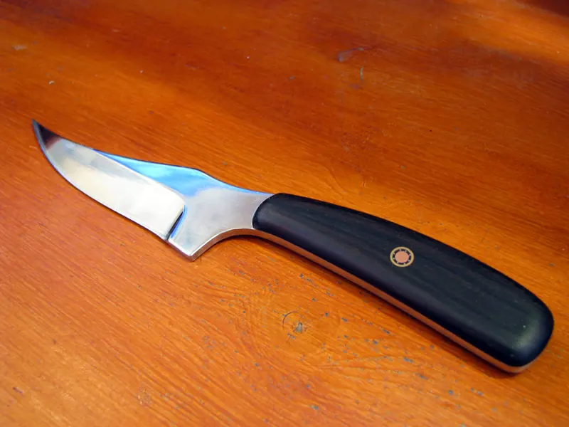 Ziricote steak knife, finished project