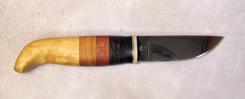 Striped handle on a Le Goff blade, finished project