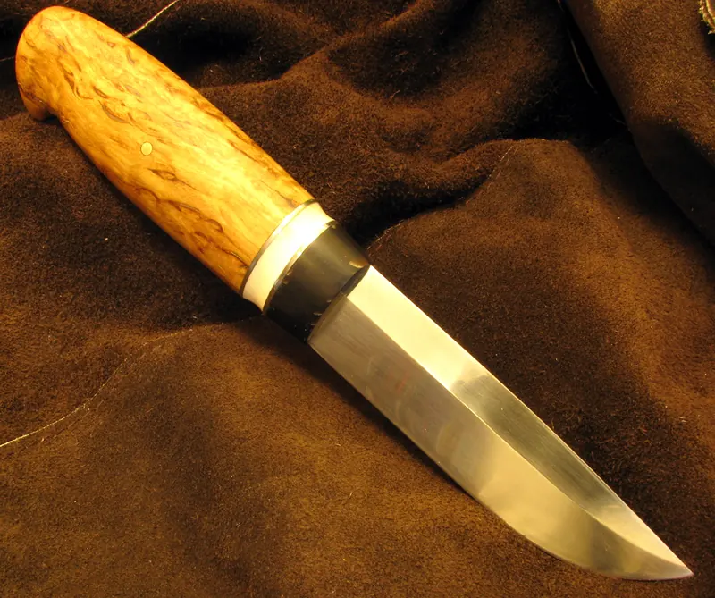 Puukko with a Kovács Attila blade, finished project