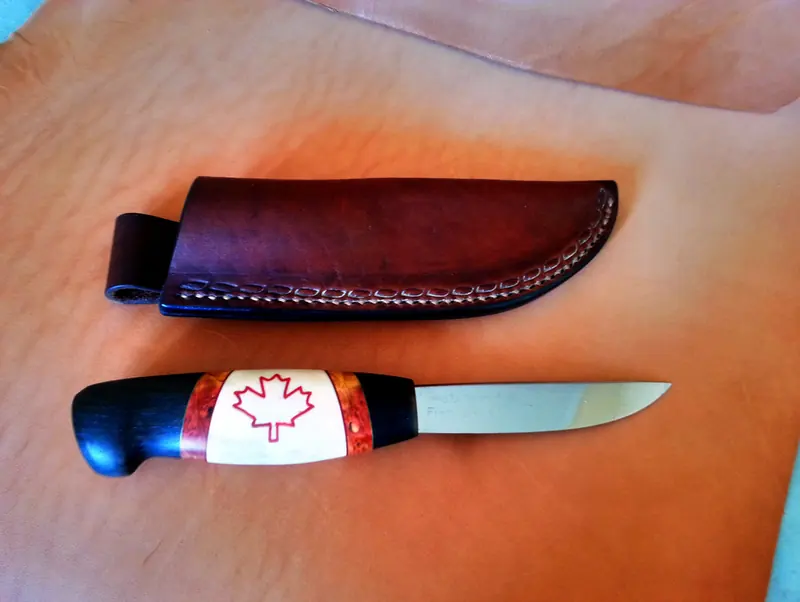 A knife for a Canadian colleague, finished project