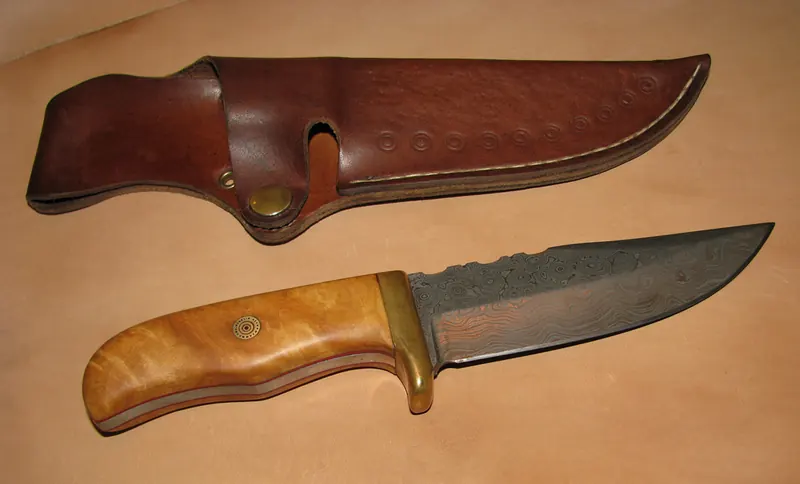 A colleague’s hunting knife, finished project